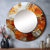 Encaustic Spirals I - Abstract Wall Mirror