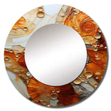 Encaustic Spirals I - Abstract Wall Mirror