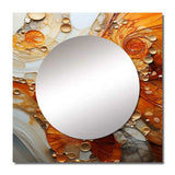 Encaustic Spirals I - Abstract Wall Mirror