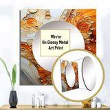 Encaustic Spirals I - Abstract Wall Mirror