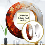 Energetic Spiralscape I - Abstract Wall Mirror