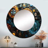 African Cultural Mosaic - People Wall Mirror