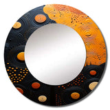 African Tribes Sacred Patterns IV - People Wall Mirror