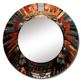 African Tribes Yoruba Gelede - People Wall Mirror