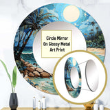 Coastal Island Escape - Beach Wall Mirror