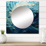 Glacier Glacial Sprial Pointillism I - Landscapes Wall Mirror