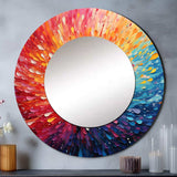 Hardedge Art Vibrant Velocity - Abstract Wall Mirror