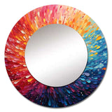 Hardedge Art Vibrant Velocity - Abstract Wall Mirror