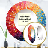 Hardedge Art Vibrant Velocity - Abstract Wall Mirror