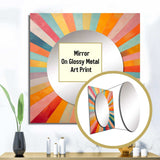 Colorful Mid Century Optical Serenade I - Abstract Wall Mirror