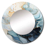 Minimalism Serenity In Motion - Abstract Wall Mirror