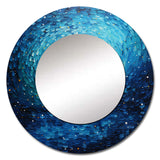 Pointillism River Majestic Cascade - Landscapes Wall Mirror