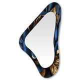 Gilded Rose In Kings Blue I - Floral Wall Mirror