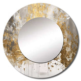 Golden Abstract - Abstract Wall Mirror