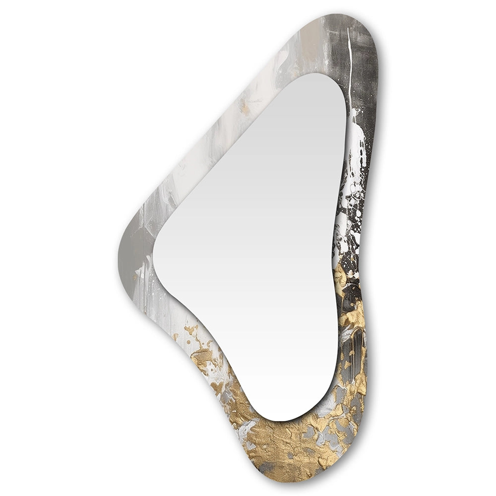 Modern Asymmetrical Mirror - Sweet Serenity II - Boomerang Shape Mirror