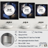 Block Universe Theory Space Galaxy - Astronomy & Space Wall Mirror