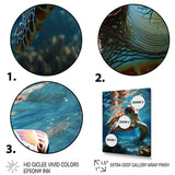 Turtle Aquatic Wanderer in Ocean - Turtle Home Decor Art