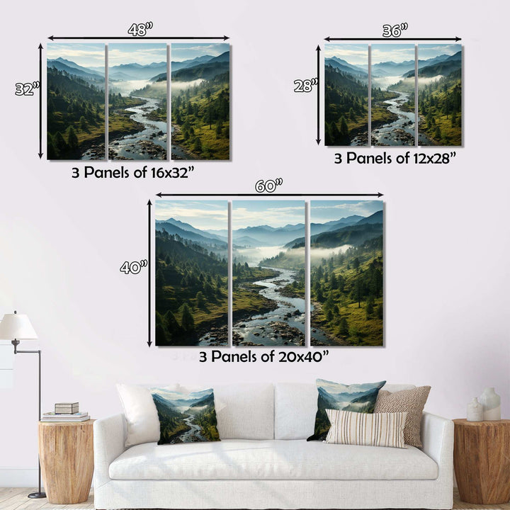 USA Great Smoky Mountains Landscape III - Canvas Wall Art Sets
