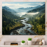 USA Great Smoky Mountains Landscape III - Landscapes Canvas Wall Art