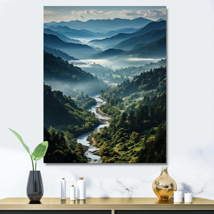 USA Great Smoky Mountains &amp; Rivers - Landscapes Canvas Wall Art