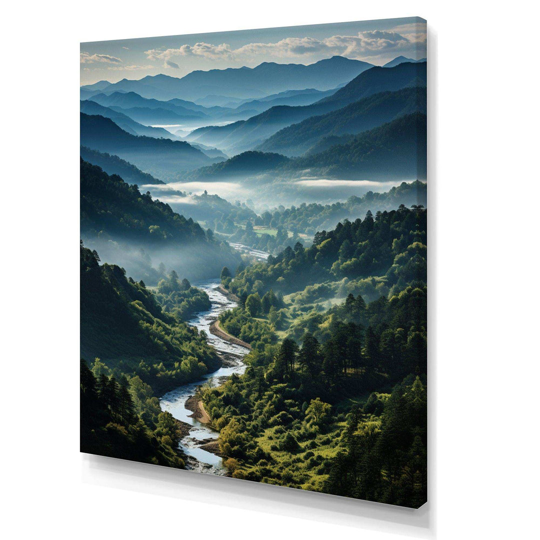 USA Great Smoky Mountains &amp; Rivers - Landscapes Canvas Wall Art