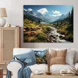 USA Rocky Mountain National Park River II - Landscapes Canvas Wall Art