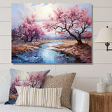 Vangogh Blossoming Almond Trees I - Landscapes Canvas Wall Art