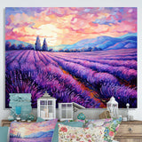 Vangogh Lavender Fields II - Landscapes Canvas Wall Art