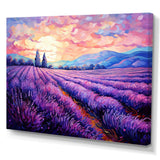 Vangogh Lavender Fields II - Landscapes Canvas Wall Art