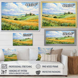 Vangogh Rolling Hills I - Landscapes Canvas Wall Art