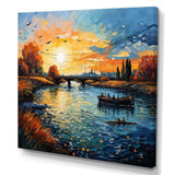 Vangogh The Bridge At Arles II - Landscapes Canvas Wall Art