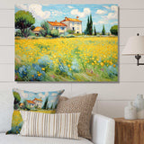 Vangogh The Yellow House In Arles I - Landscapes Canvas Wall Art