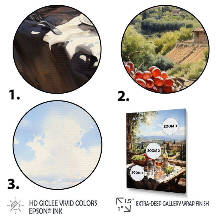 Vineyard Rendezvous In Rioja I - Landscapes Canvas Wall Art