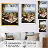 Vineyard Rendezvous In Rioja I - Landscapes Canvas Wall Art