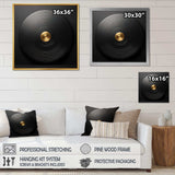 Black and Gold Vinyl Serenade II - Fashion Canvas Wall Art