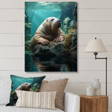Walrus Arctic Serenity - Walrus Living Room Wall Art