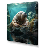 Walrus Arctic Serenity - Walrus Living Room Wall Art