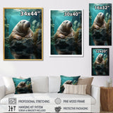 Walrus Arctic Serenity - Walrus Living Room Wall Art