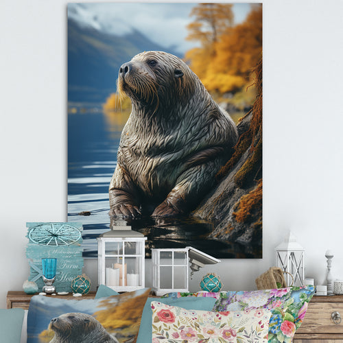 Walrus Coastal Reflections - Walrus Wall Decor
