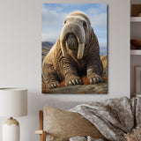 Walrus Majestic Ivory - Brown Walrus Wall Art