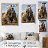 Walrus Majestic Ivory - Brown Walrus Wall Art