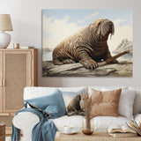 Walrus Regal - Walrus Framed Canvas Art