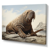 Walrus Regal - Walrus Framed Canvas Art