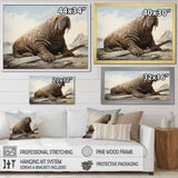 Walrus Regal - Walrus Framed Canvas Art