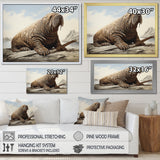 Walrus Regal - Walrus Framed Canvas Art