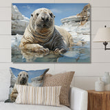 Walrus Wonder - Walrus Living Room Wall Art