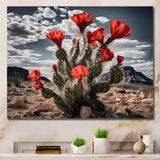 Western Desert Cactus Serenade - People Canvas Wall Art