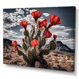 Western Desert Cactus Serenade - People Canvas Wall Art