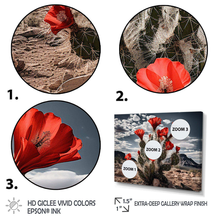 Western Desert Cactus Serenade - People Canvas Wall Art