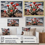 Western Desert Cactus Serenade - People Canvas Wall Art